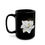 Thumbnail: White Magnolia - Black Ceramic Mug