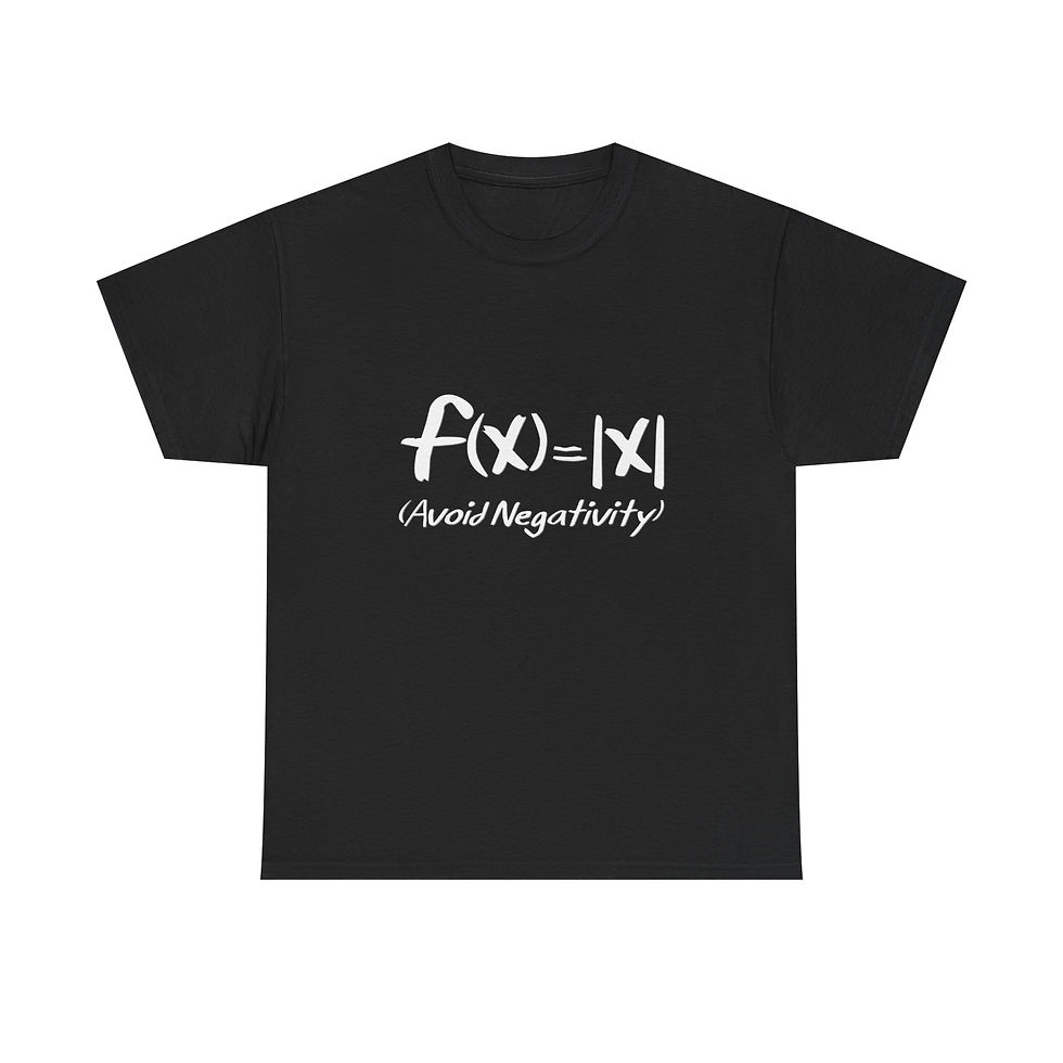 f(x)=|x| - (avoid negativity) - T-Shirt