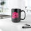 Thumbnail: Pink Peony - Black Ceramic Mug