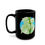Thumbnail: Yucca Flower Blossom Black Ceramic Mug