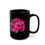 Thumbnail: Pink Peony - Black Ceramic Mug