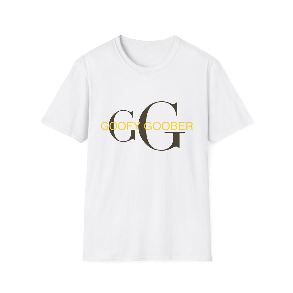 Goofy Goober Unisex Softstyle T-Shirt, Spongebob Tee,  Novelty Graphic Shirt