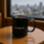 Sadboi Hiragana Black Cermaic Lowfi Mood mug