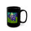 Thumbnail: Bluebonnet bloom - Black Ceramic Mug