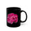Thumbnail: Pink Peony - Black Ceramic Mug