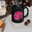 Thumbnail: Pink Peony - Black Ceramic Mug