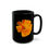 Thumbnail: Golden Poppy Blossom - Black Ceramic Mug