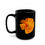 Thumbnail: Golden Poppy Blossom - Black Ceramic Mug