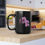 Thumbnail: Pink Orchids - Black Ceramic Mug