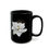 Thumbnail: White Magnolia - Black Ceramic Mug