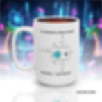Engineering mug with MOSFET parasitic diagram and “Parasitics: Let’s Dance!” caption in a silicon party scene