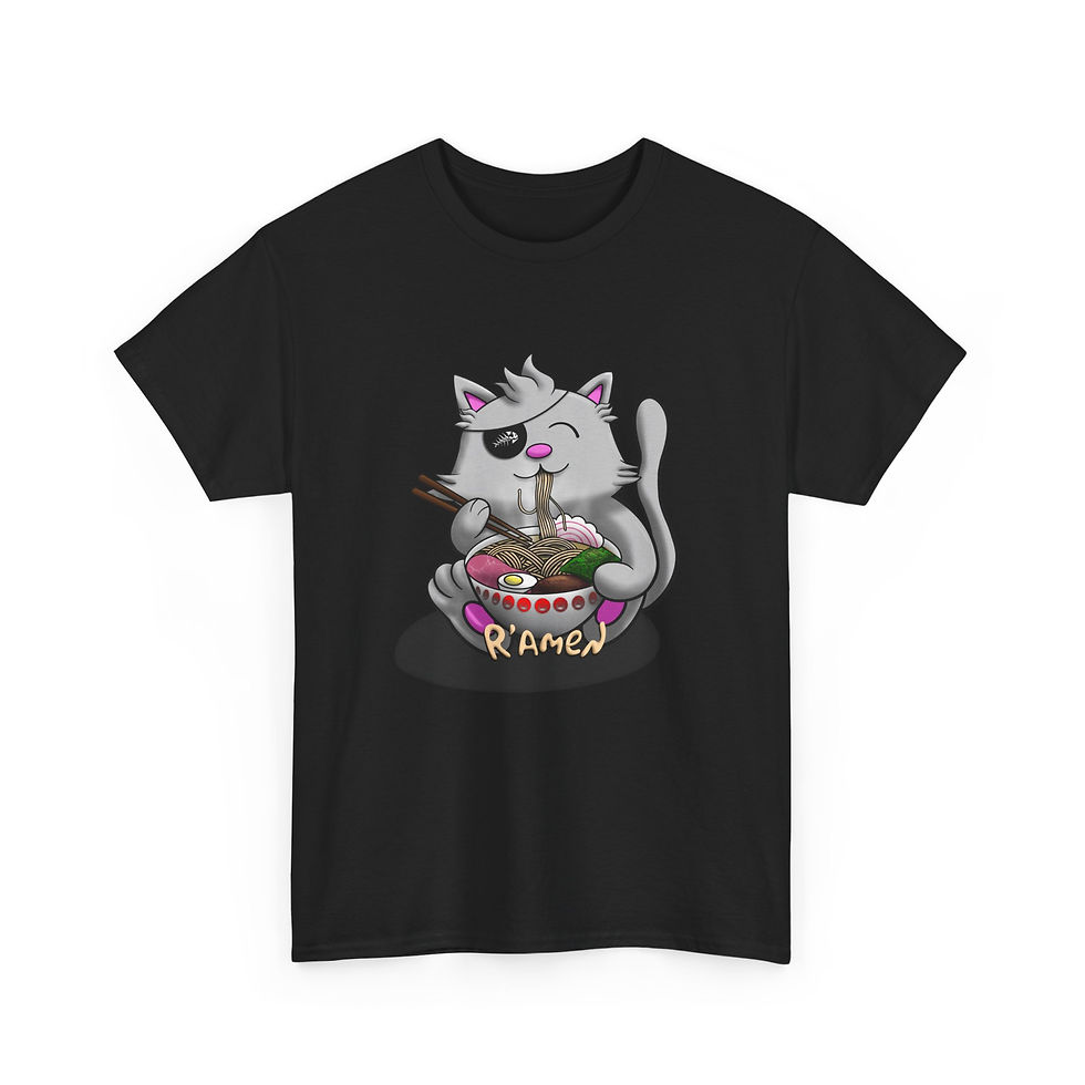Pastafarian Noodle Loving Kitten T-Shirt