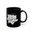 Thumbnail: White Magnolia - Black Ceramic Mug