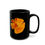 Thumbnail: Golden Poppy Blossom - Black Ceramic Mug