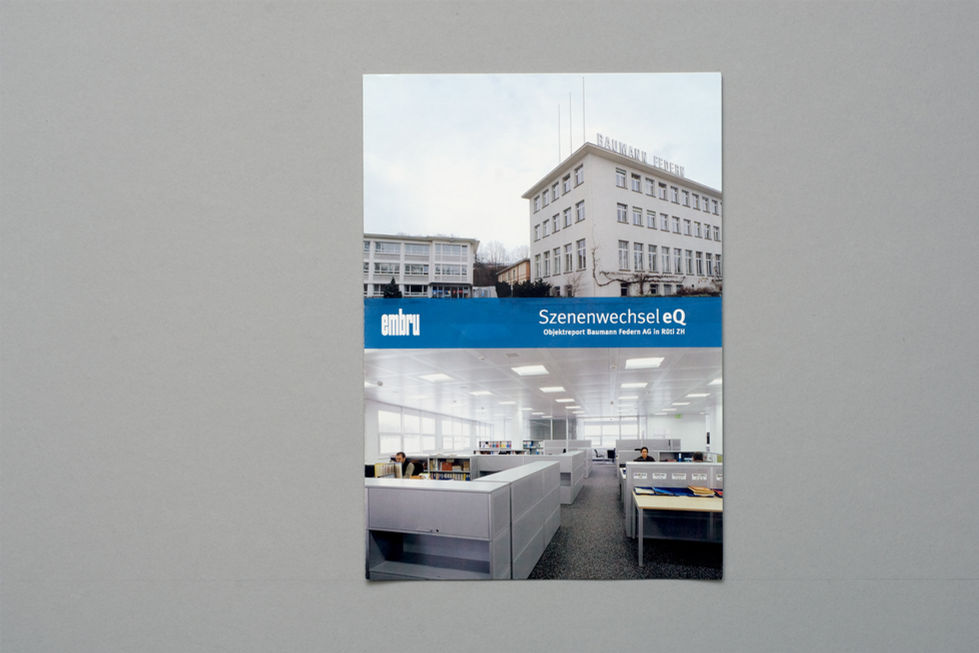 Frontseite Kundenmagazin Szenenwechsel eQ Embru-Werke