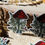 Miniature : Sticker vinyle amanite rouge et fougère illustration aquarelle
