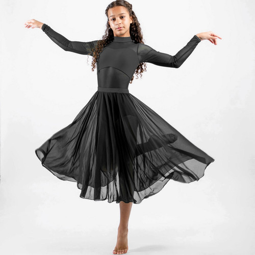 Noir Juliet Mesh Skirt primadancewear