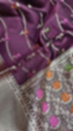 Thumbnail: Banarasi silk saree with meenakari work