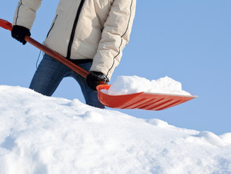 Shovelling snow