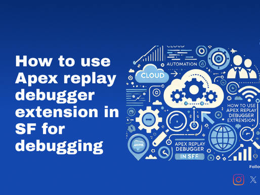 How to use Apex replay debugger extension in SF for debugging