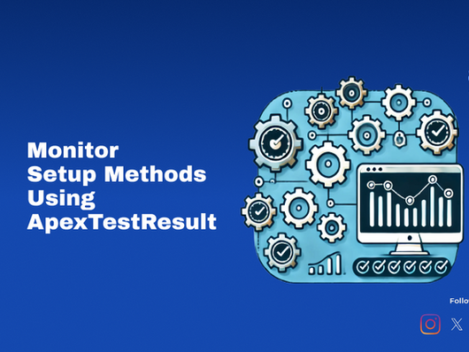 How to Monitor Setup Methods Using ApexTestResult