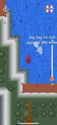 Gif showcasing sailing against the wind