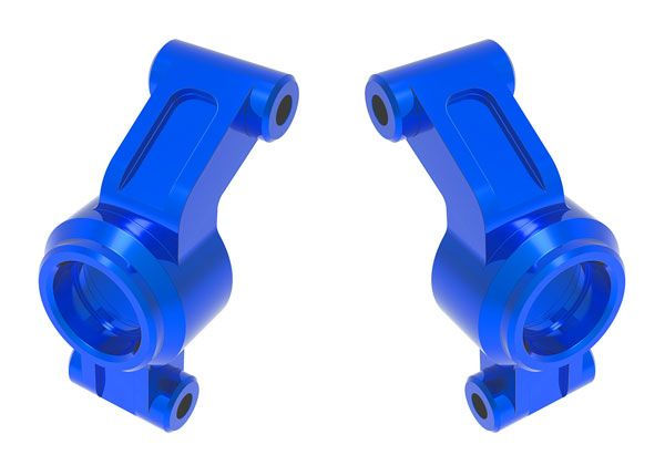TRA10751BLUE 10751BLU Traxxas Carriers, stub axle, aluminum (red) (left & right)