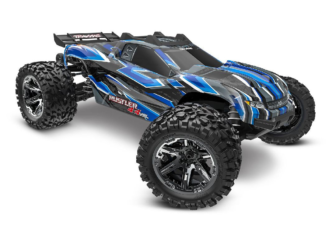 TRA67376-4BLUE Traxxas Rustler VXL Brushless 4X4 1/10 Stadium Truck -