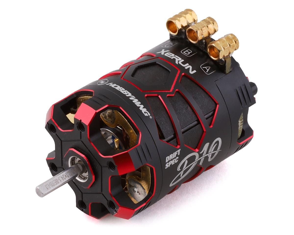 HOBBYWING  MOTEUR XERUN BRUSHLESS D10 DRIFT 13.5T  (ROUGE)? #HW30401138