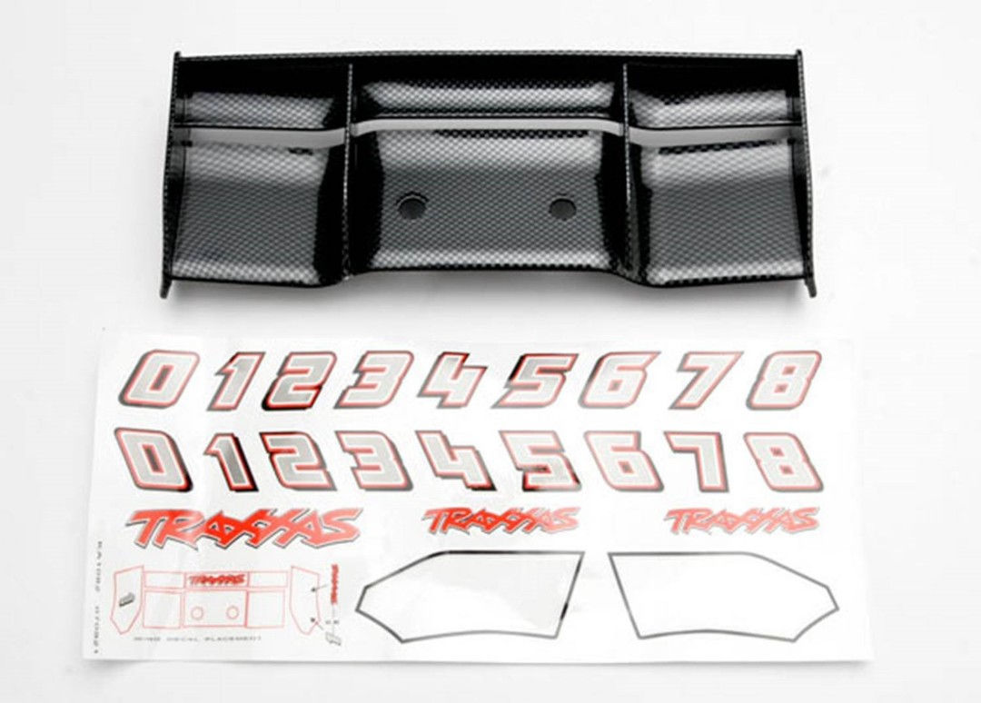 TRA5446G Traxxas Wing, Revo (Exo-Carbon Finish)