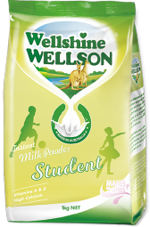 WellshineWELLSON instant student fortified whole full cream milk powder. Best milk full cream dairy Australia. Milk fortified with vitamins and DHA