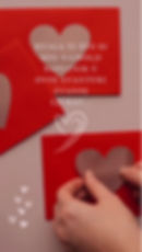 Čestitka za Dan zaljubljenih sa pismom i stikerom u obliku srca