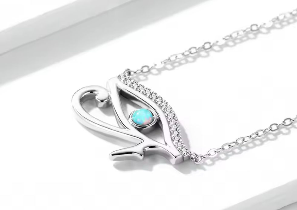 תמונה ממוזערת: שרשרת עין מיצרית עם זירקוניה