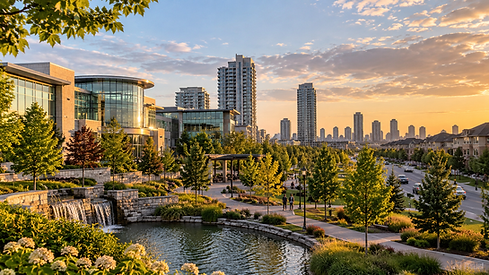 Golden-Hour City Park and Skyline.png