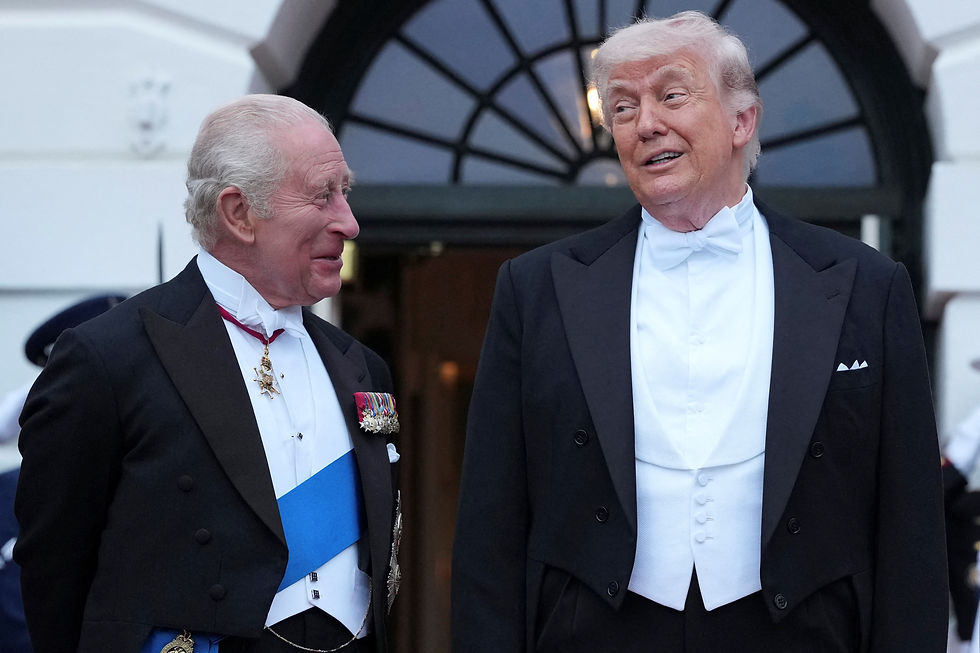 White House posts photo of Trump and King Charles with caption: 'TWO KINGS'