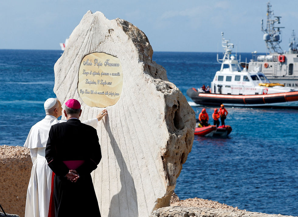 From Lampedusa, Italy's migrant frontline, Pope urges US to protect and assist migrants