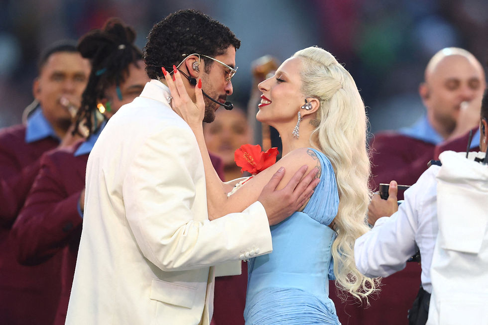 Bad Bunny turns Super Bowl halftime into Puerto Rican love letter with a Lady Gaga surprise