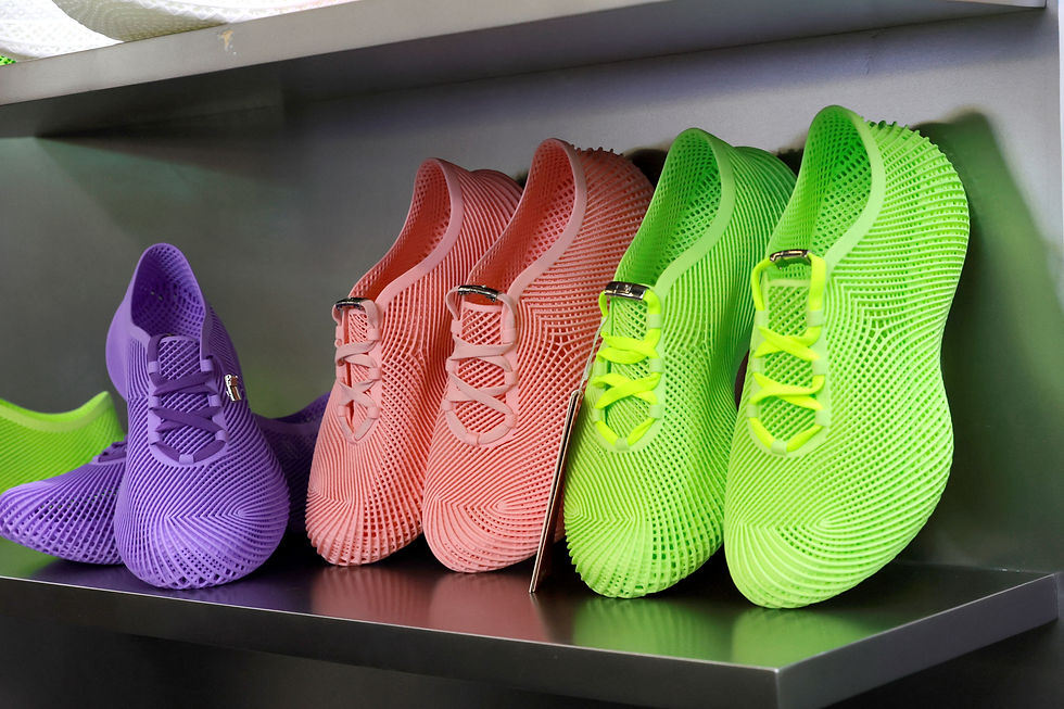 3D-printed shoes featured in CES 2026 electronics trade show