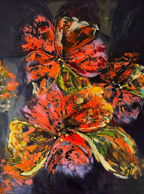 Abstract Hibiscuses