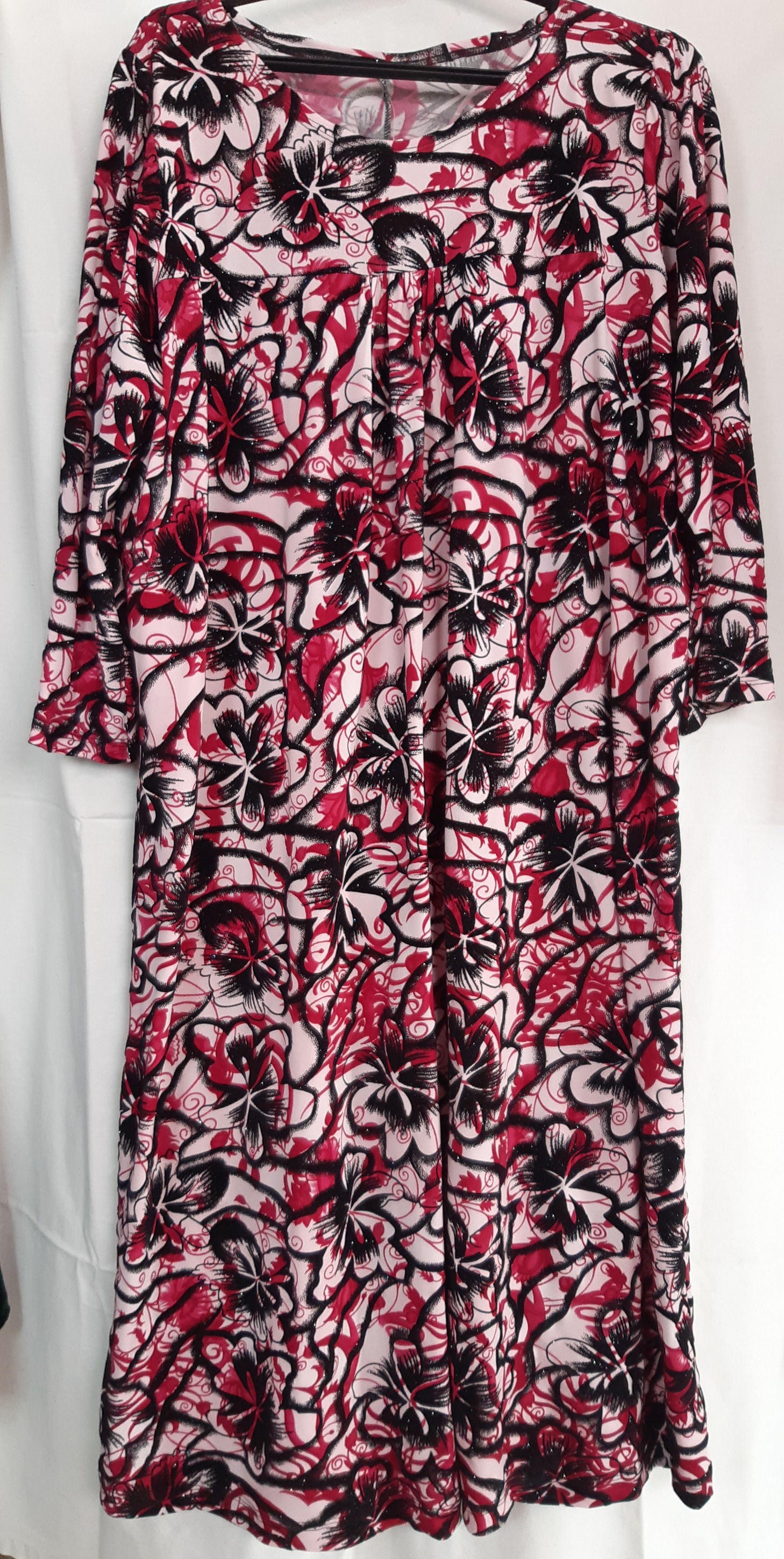 Платье трикотаж с люрексом