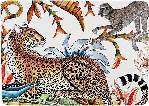 Monkey Paradise Placemats Sandstone Ngalatrading