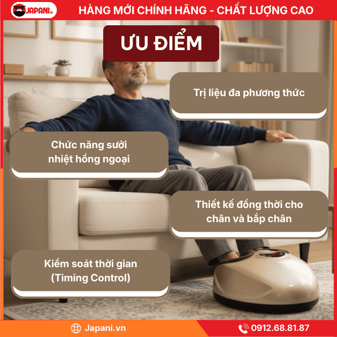 Đánh giá chi tiết máy massage chân JAPANI MSC-4671
