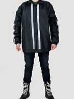 Chamarra de seguridad negra