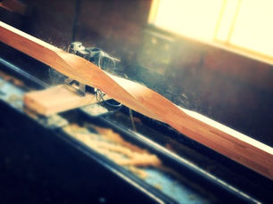 店舗用の捩れ柱の製作