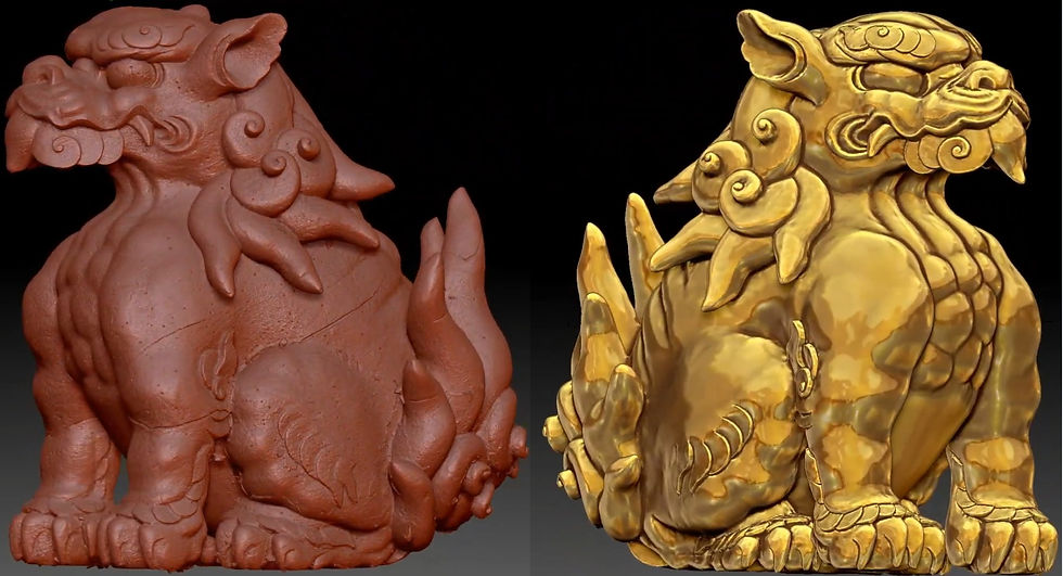 ZBrushで3Dスキャンデータの傷などを修復