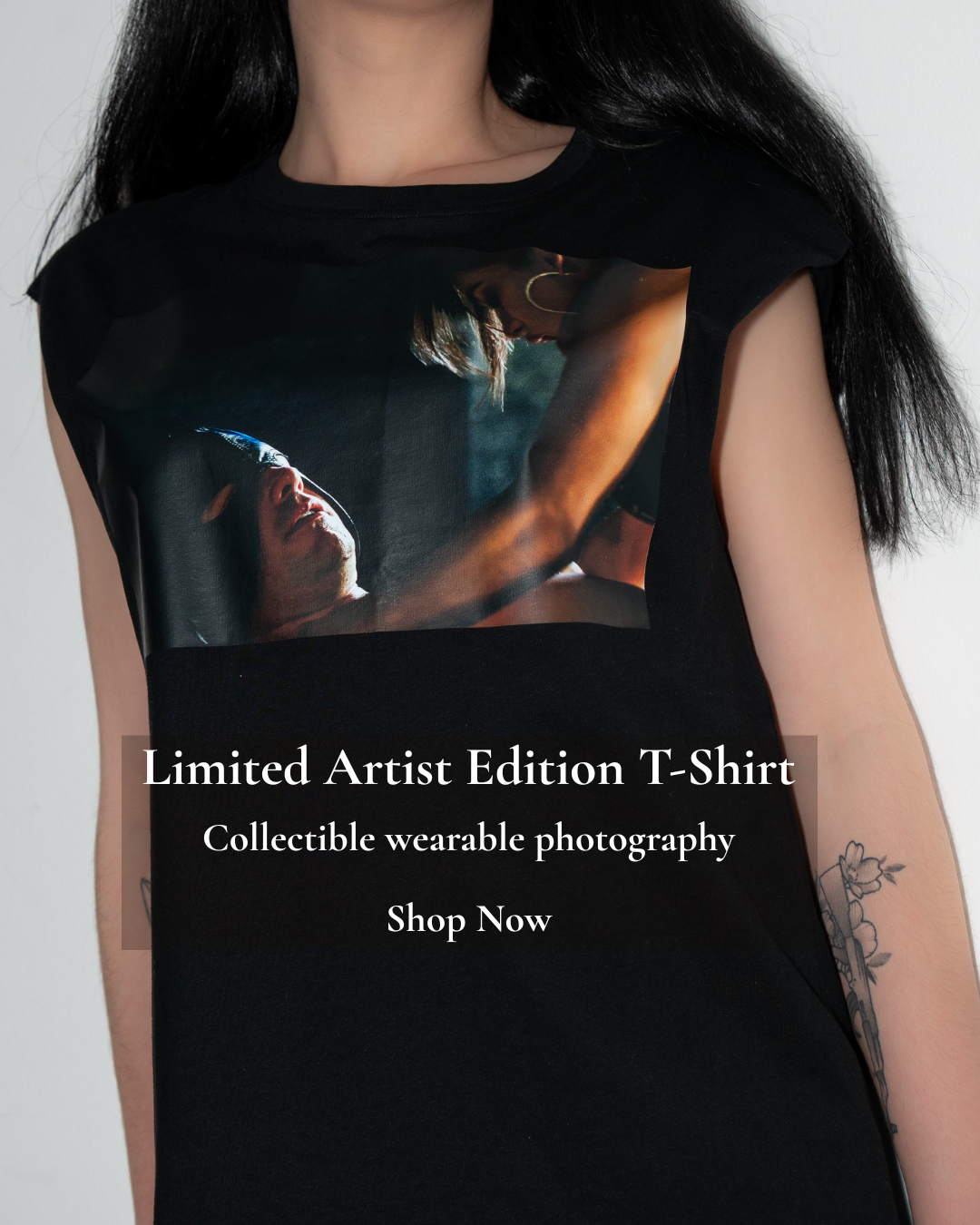 Coupling — Sleeveless Photo T-Shirt (One-of-a-Kind Artist Test Print)