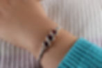 Triple Garnet Latching Cuff-on model