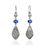 Thumbnail: Blue Quartz, Freshwater Pearl and Carved Shell Earring