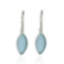 Marquis Sea Glass Earrings