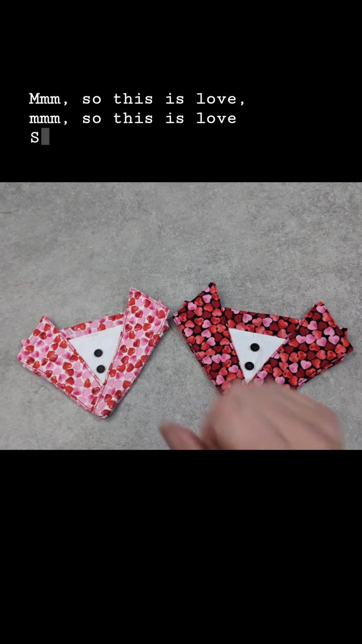 Thumbnail: Valentines Day - Tuxedo  Style Bandana